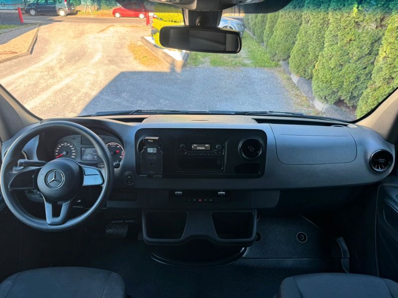Mercedes eSprinter cab interior and dashboard